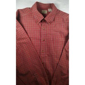LL Bean Mens XL Regular 100% Cotton Plaid *Fall* Button Down